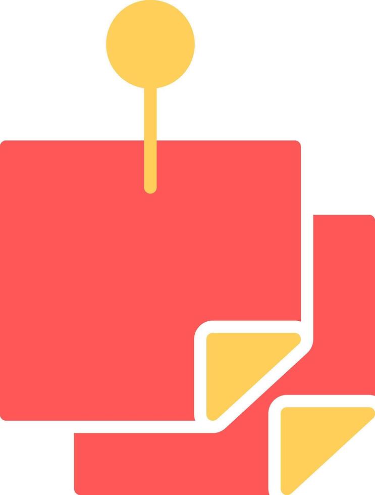 Sticky Notes Icon Design vector
