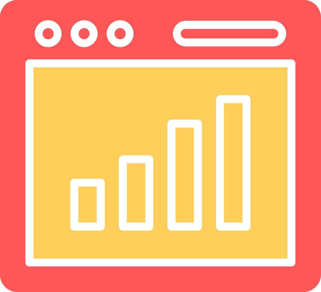 Bar Chart Icon Design vector