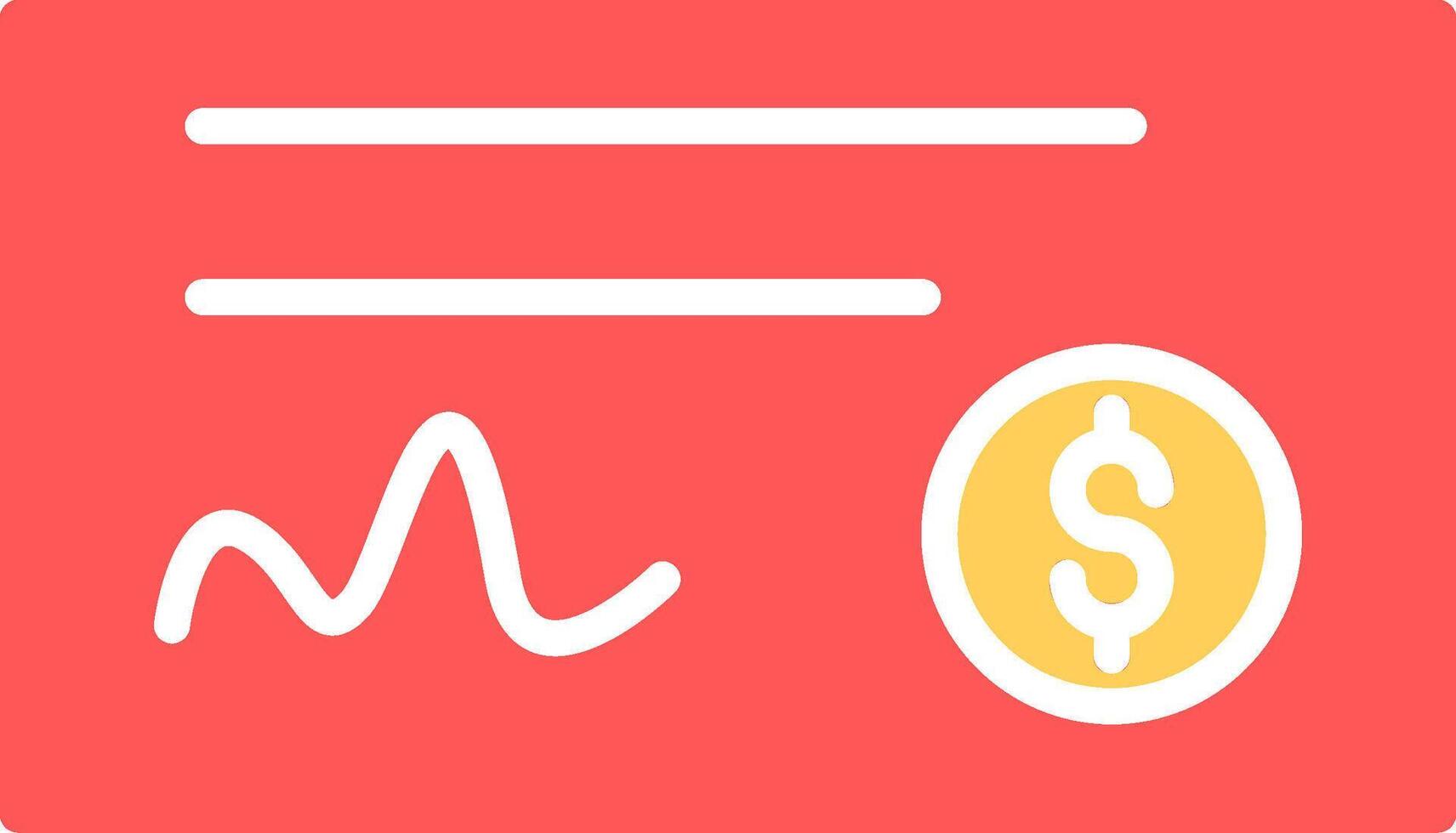 Cheque Icon Design vector