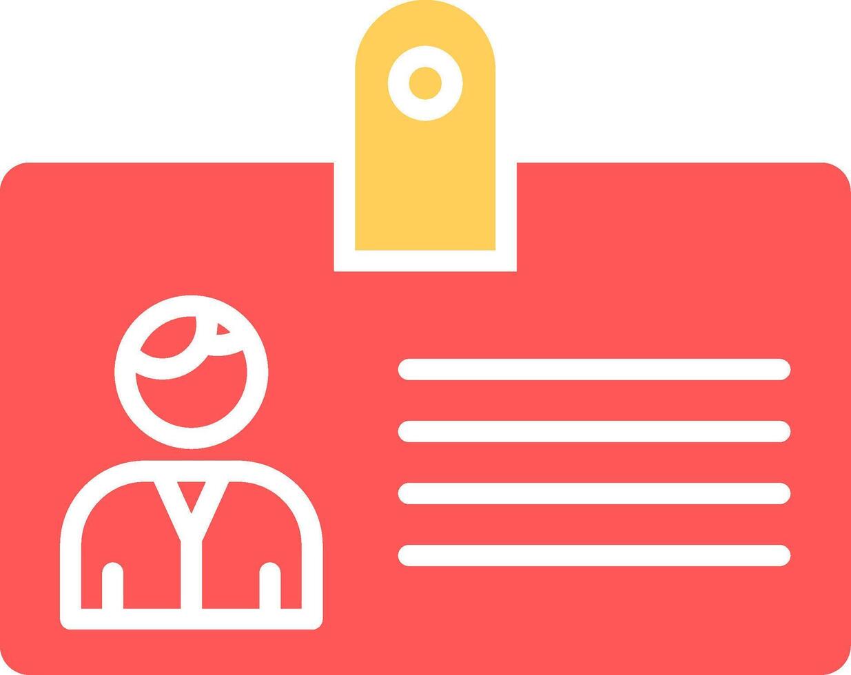 Identification Card Icon Design vector