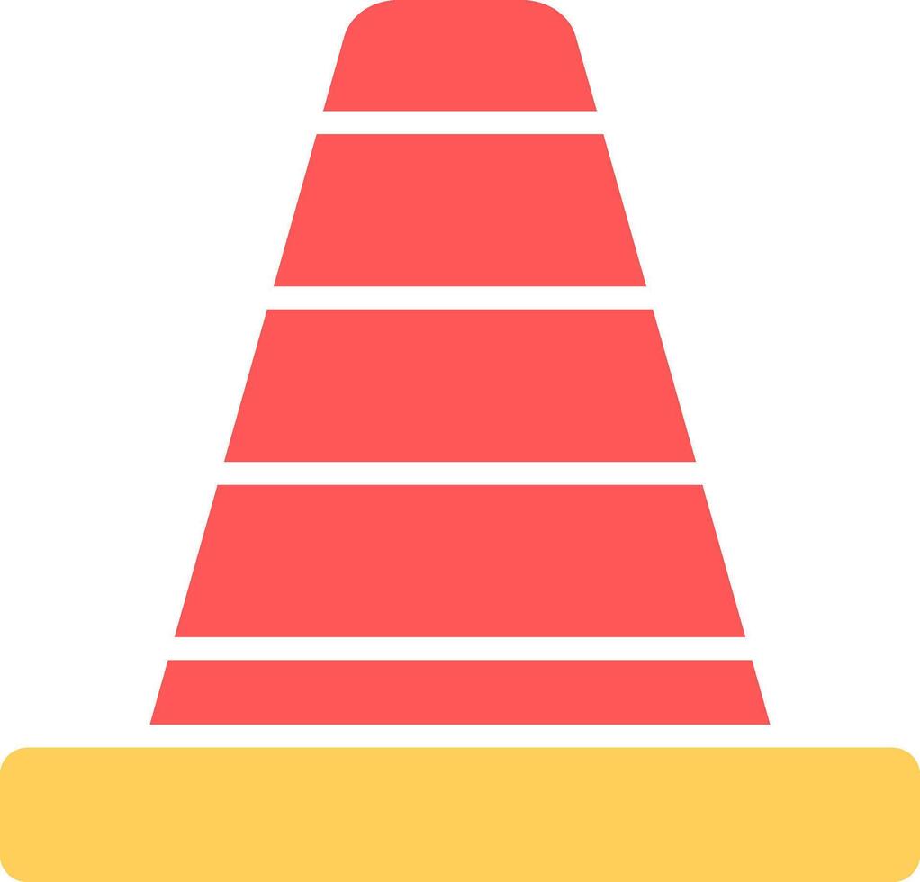 Traffic Cone Icon Design vector