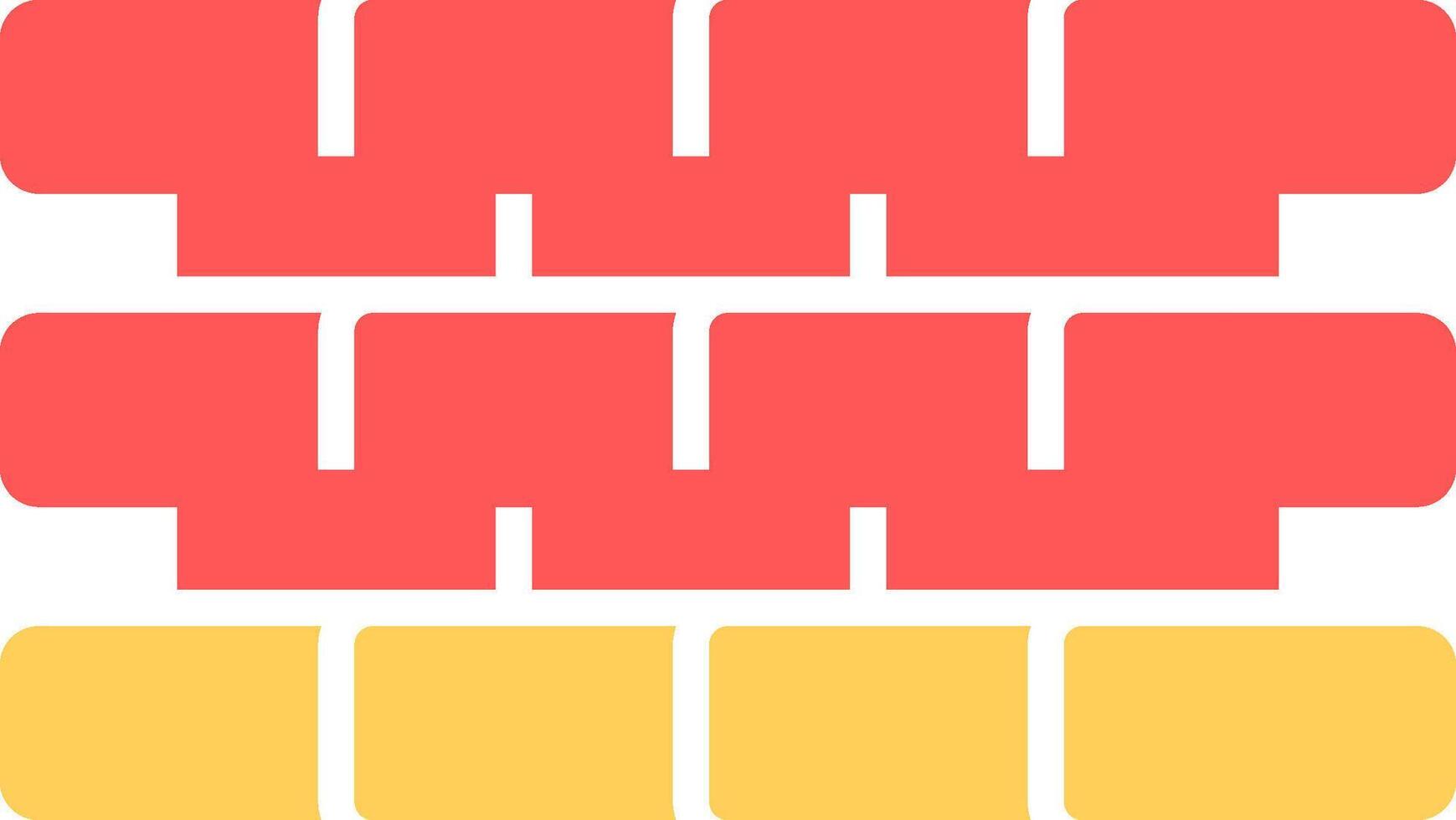 Brick Wall Icon Design vector