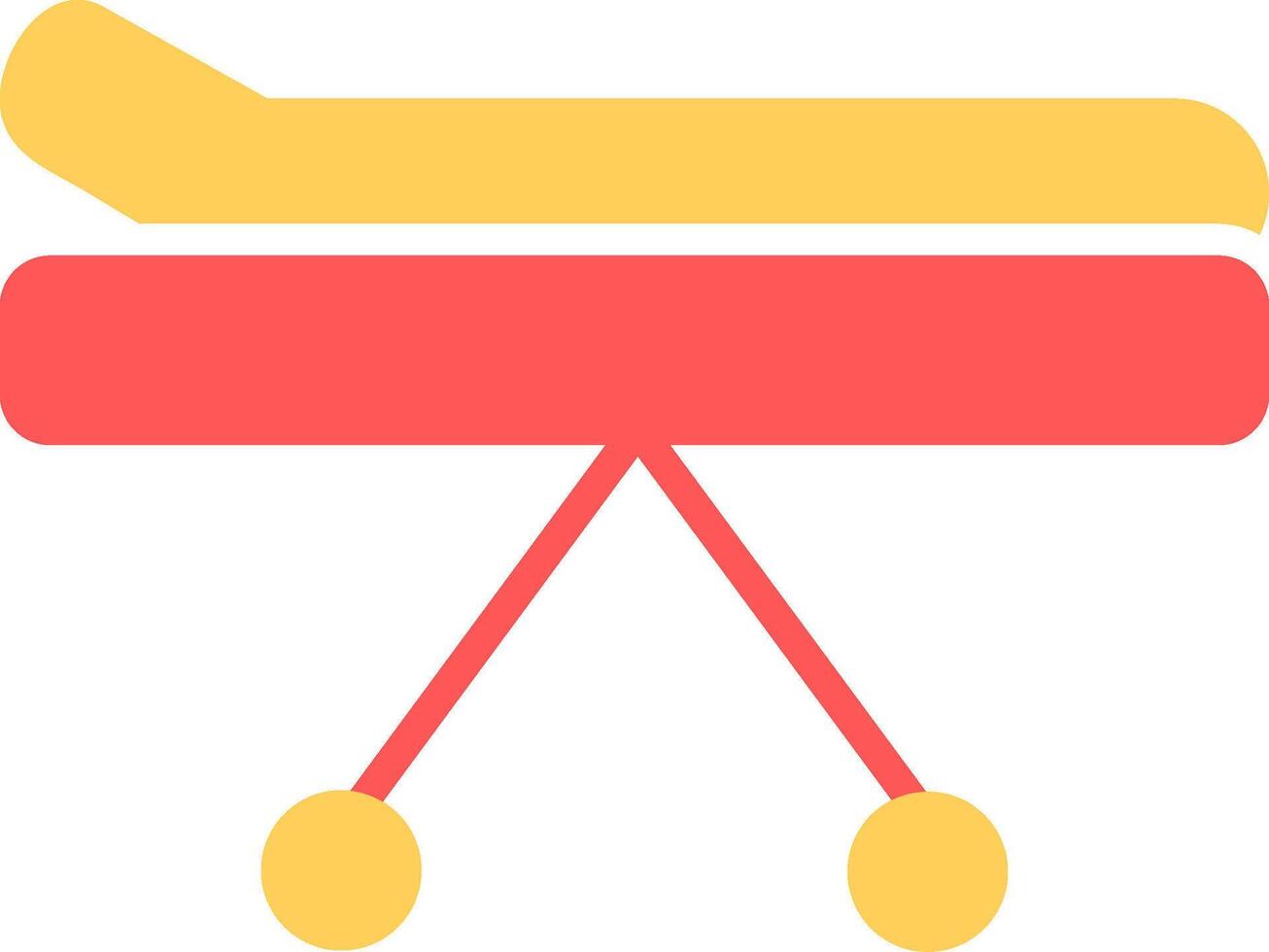 Medical Stretcher Icon Design vector
