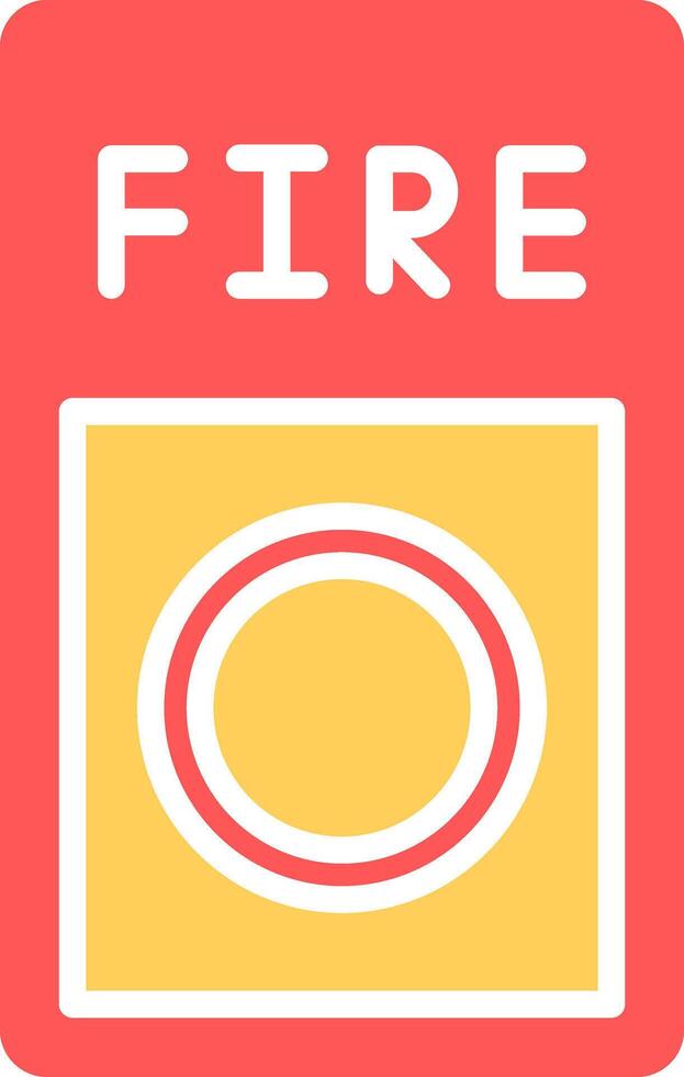 Fire Button Icon Design vector