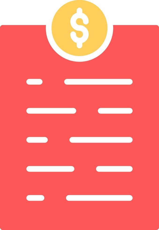 Invoice Icon Design vector
