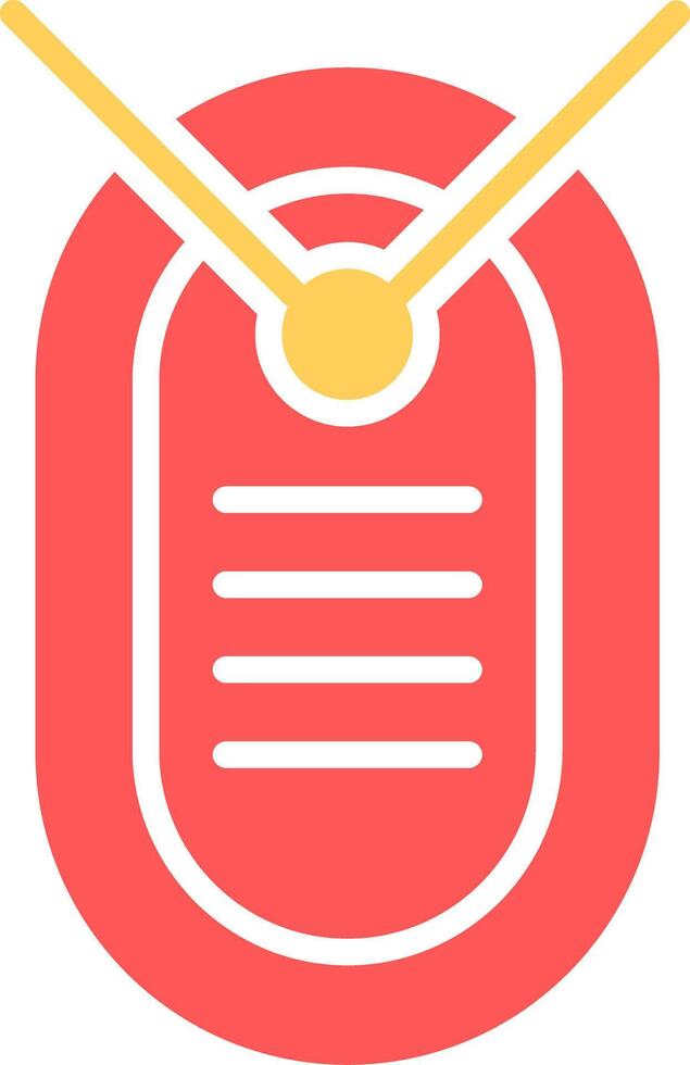 Dog Tag Icon Design vector