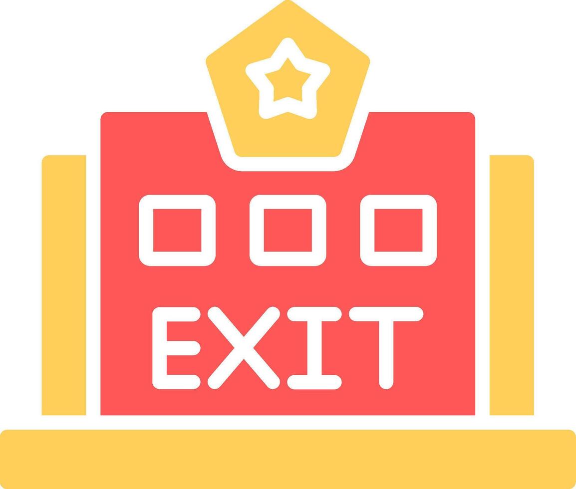 Exit Icon Design vector
