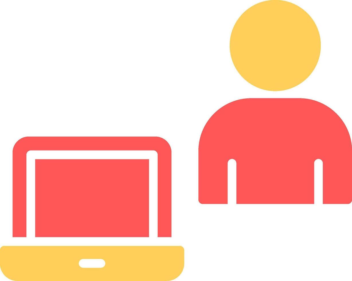 Work From Home Icon Design vector