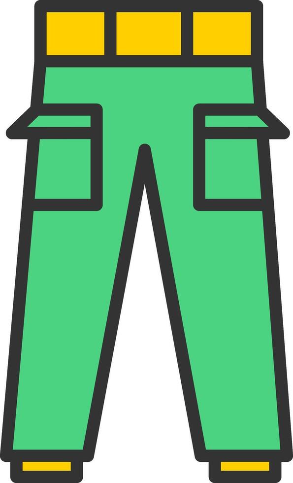 Trousers Icon Design vector