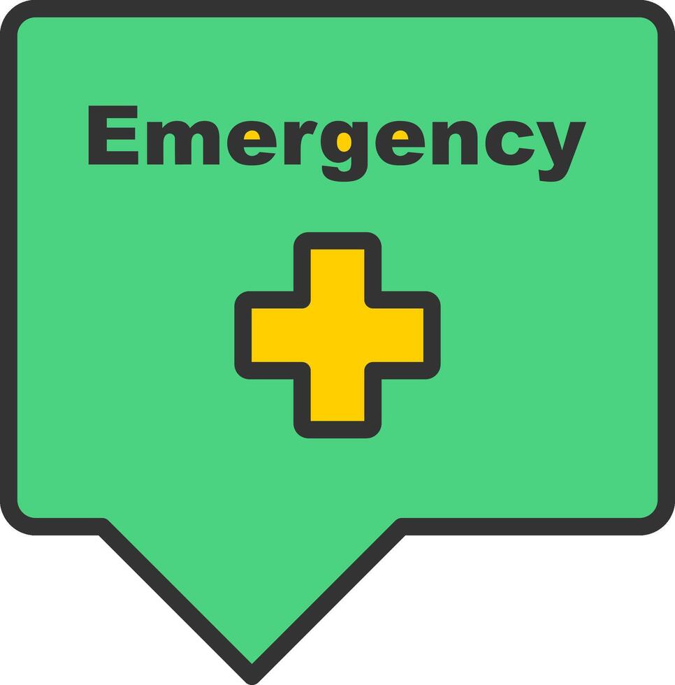 Emergency Sign Icon Design vector