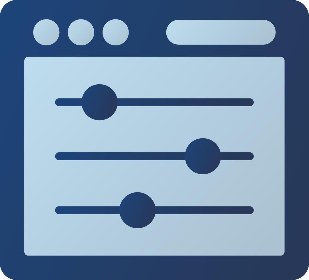 Adjust Icon Design vector