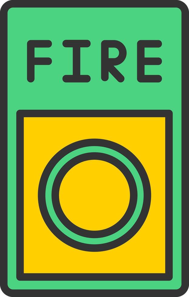 Fire Button Icon Design vector