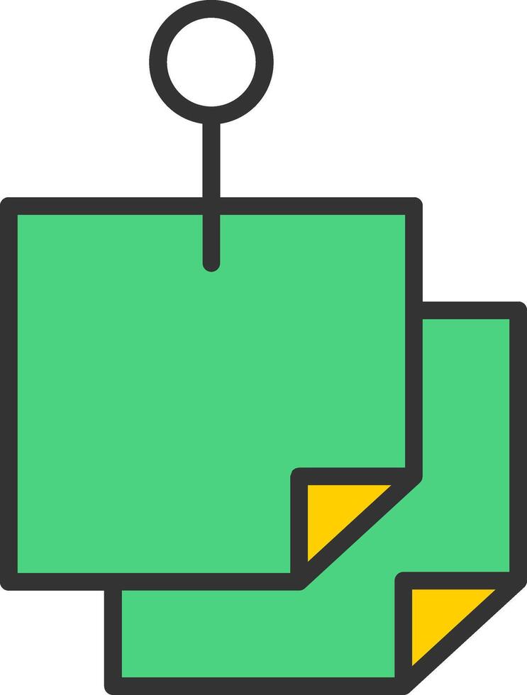 Sticky Notes Icon Design vector