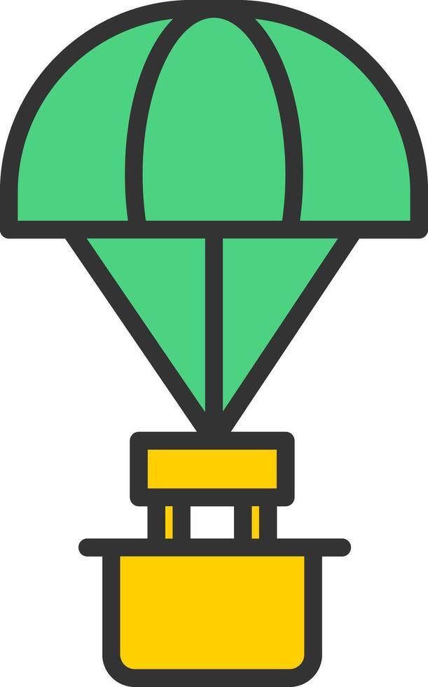 Parachute Icon Design vector