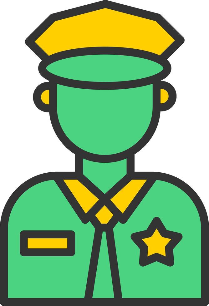 Officer Icon Design vector