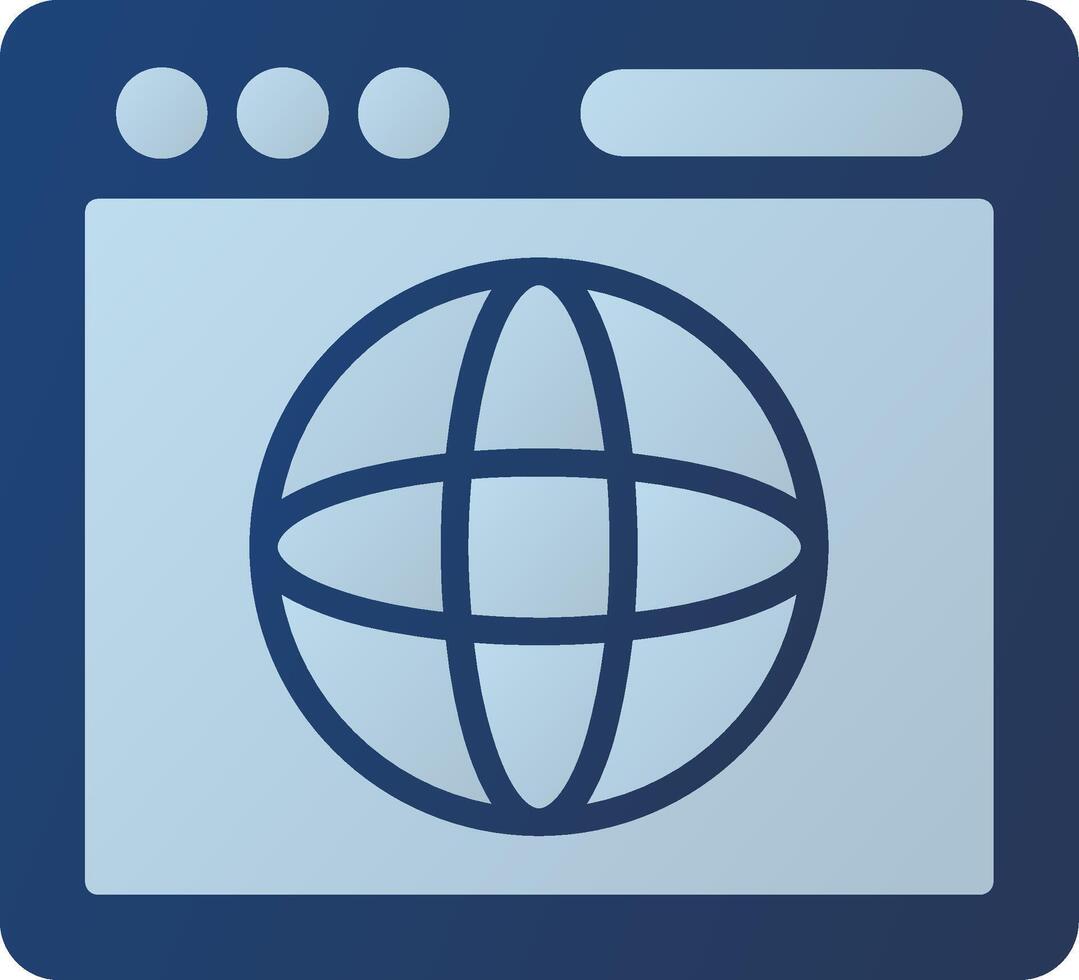 Earth Globe Icon Design vector