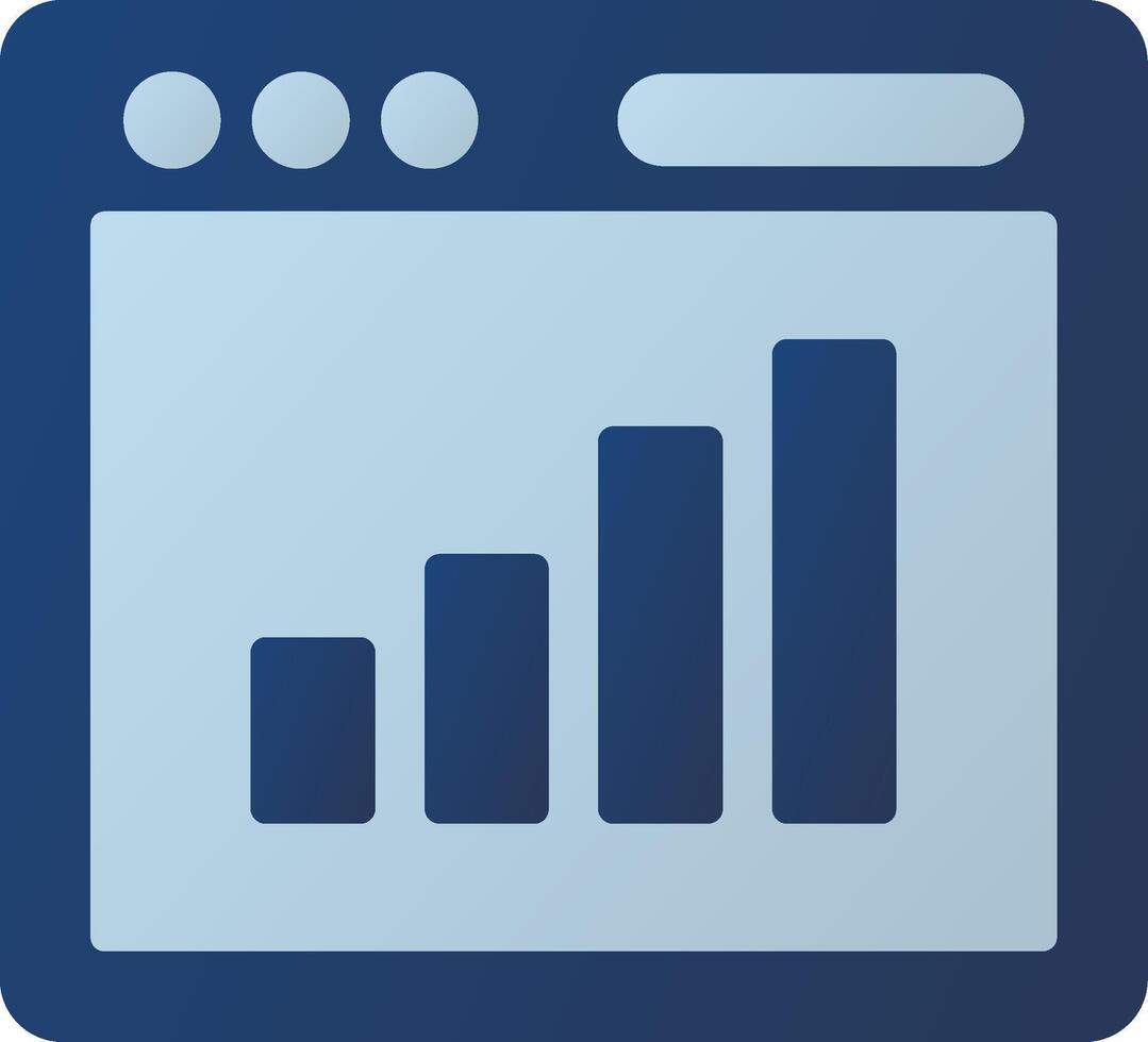 Bar Chart Icon Design vector