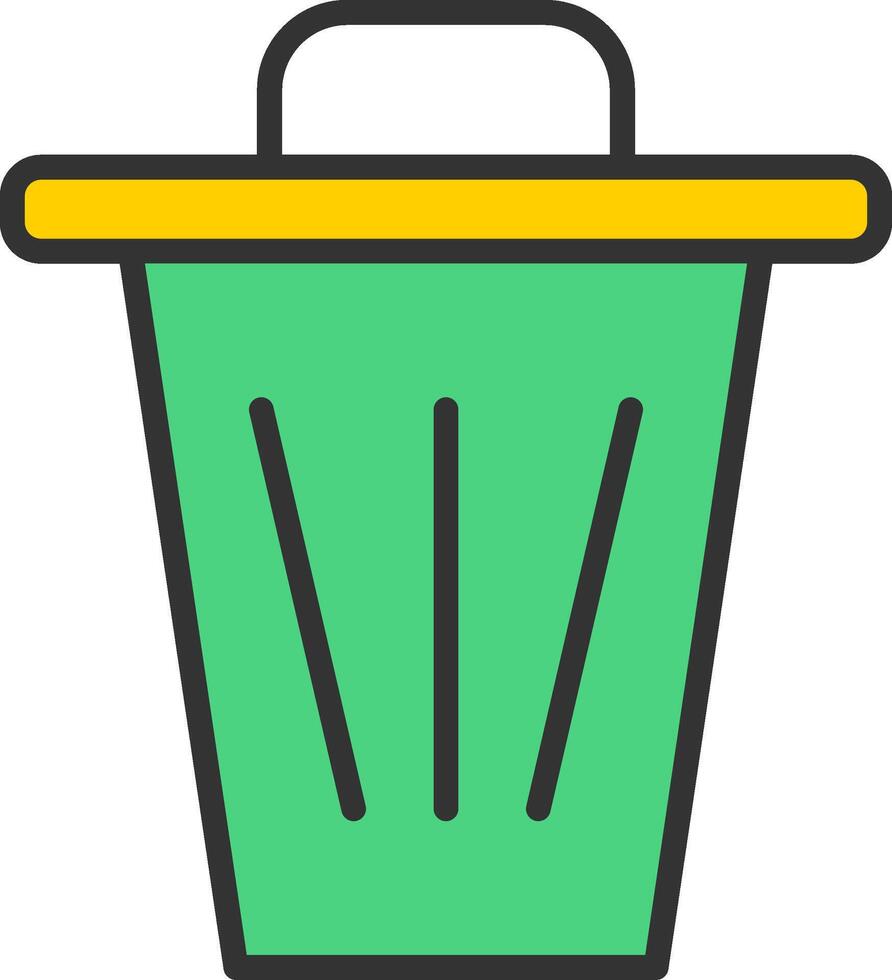 Dustbin Icon Design vector