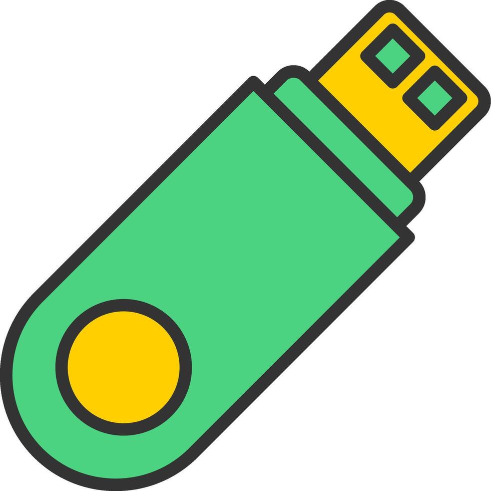 Usb Flash Drive Icon Design vector