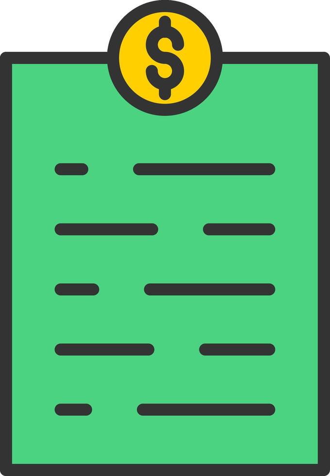 Invoice Icon Design vector