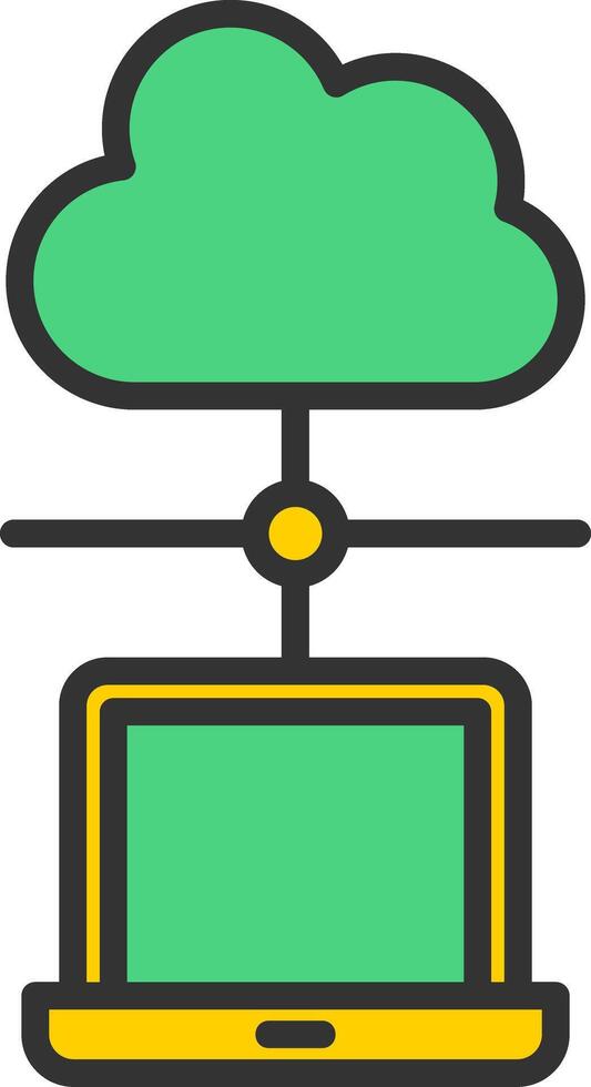 Cloud Network Icon Design vector