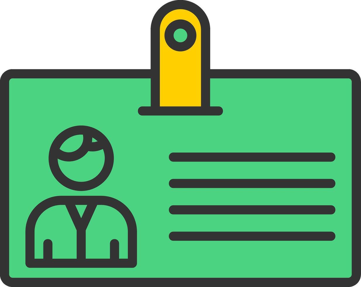 Identification Card Icon Design vector