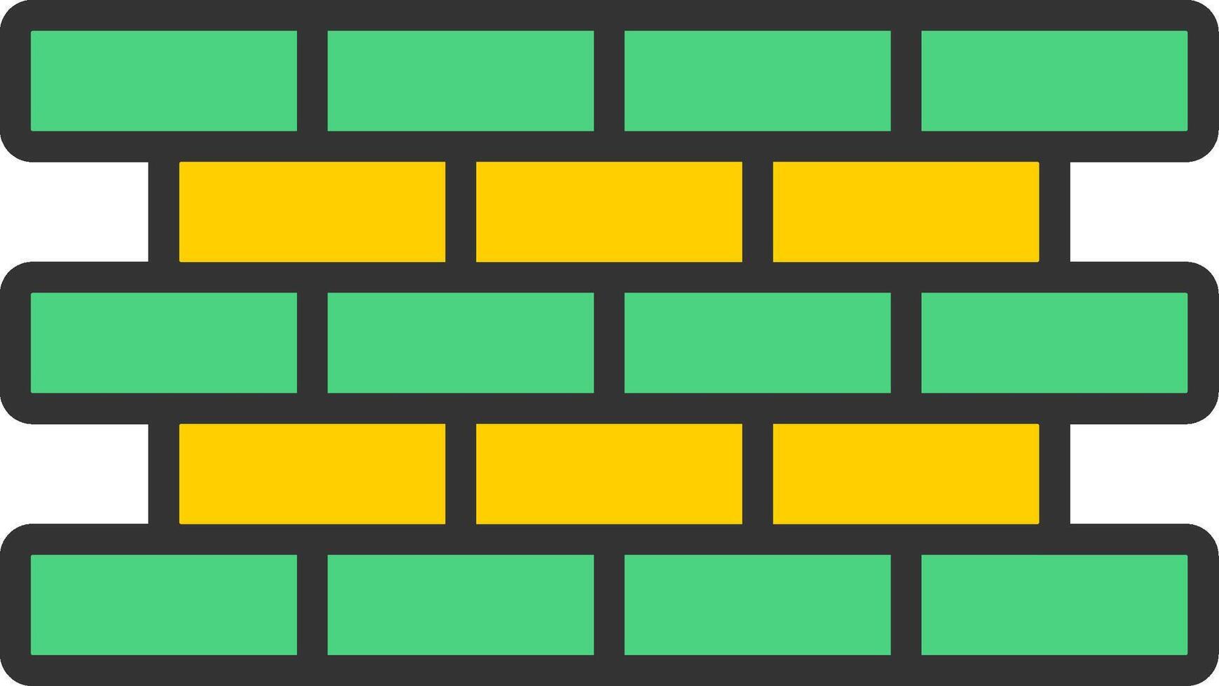 Brick Wall Icon Design vector