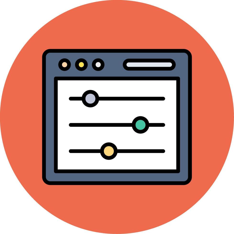 Adjust Icon Design vector