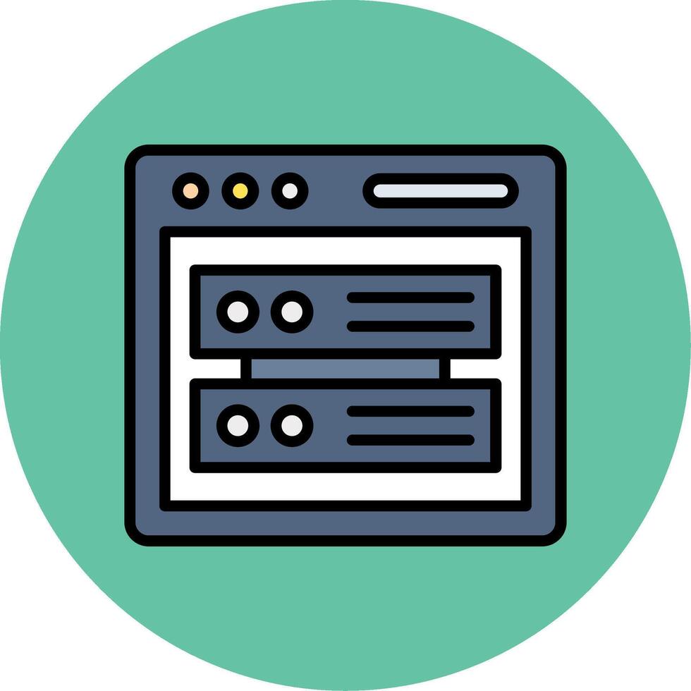 Database Icon Design vector