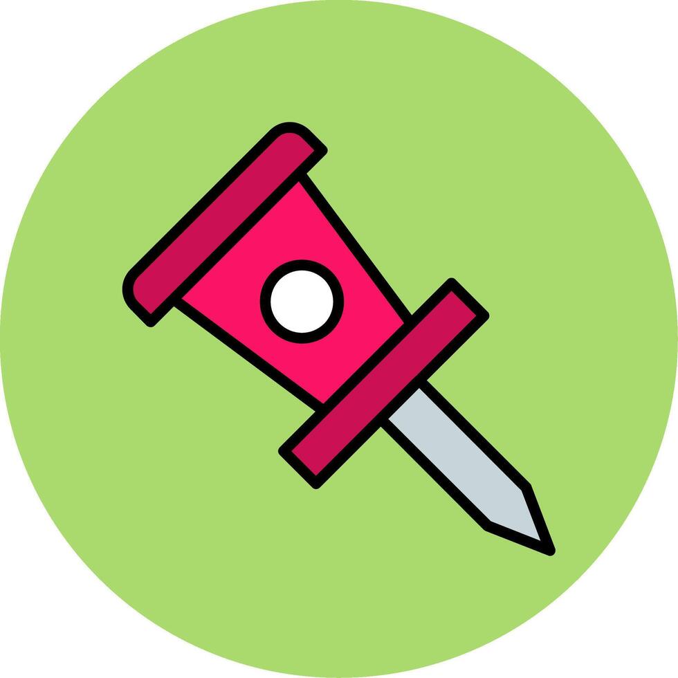 Pin Icon Design vector