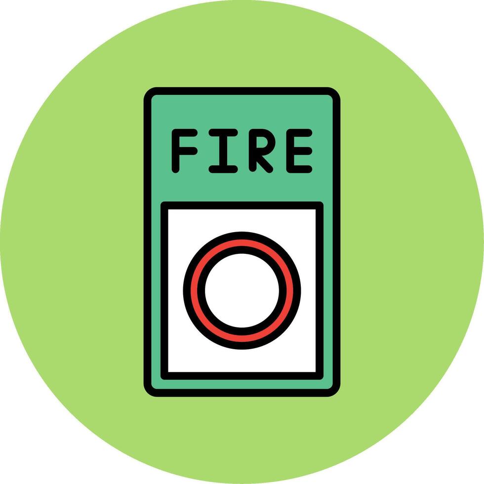 Fire Button Icon Design vector