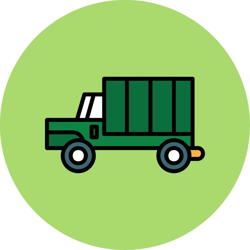 Military Truck Icon Design vector