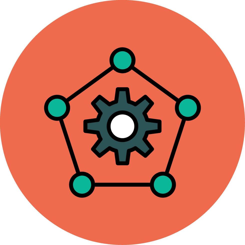 Network Icon Design vector
