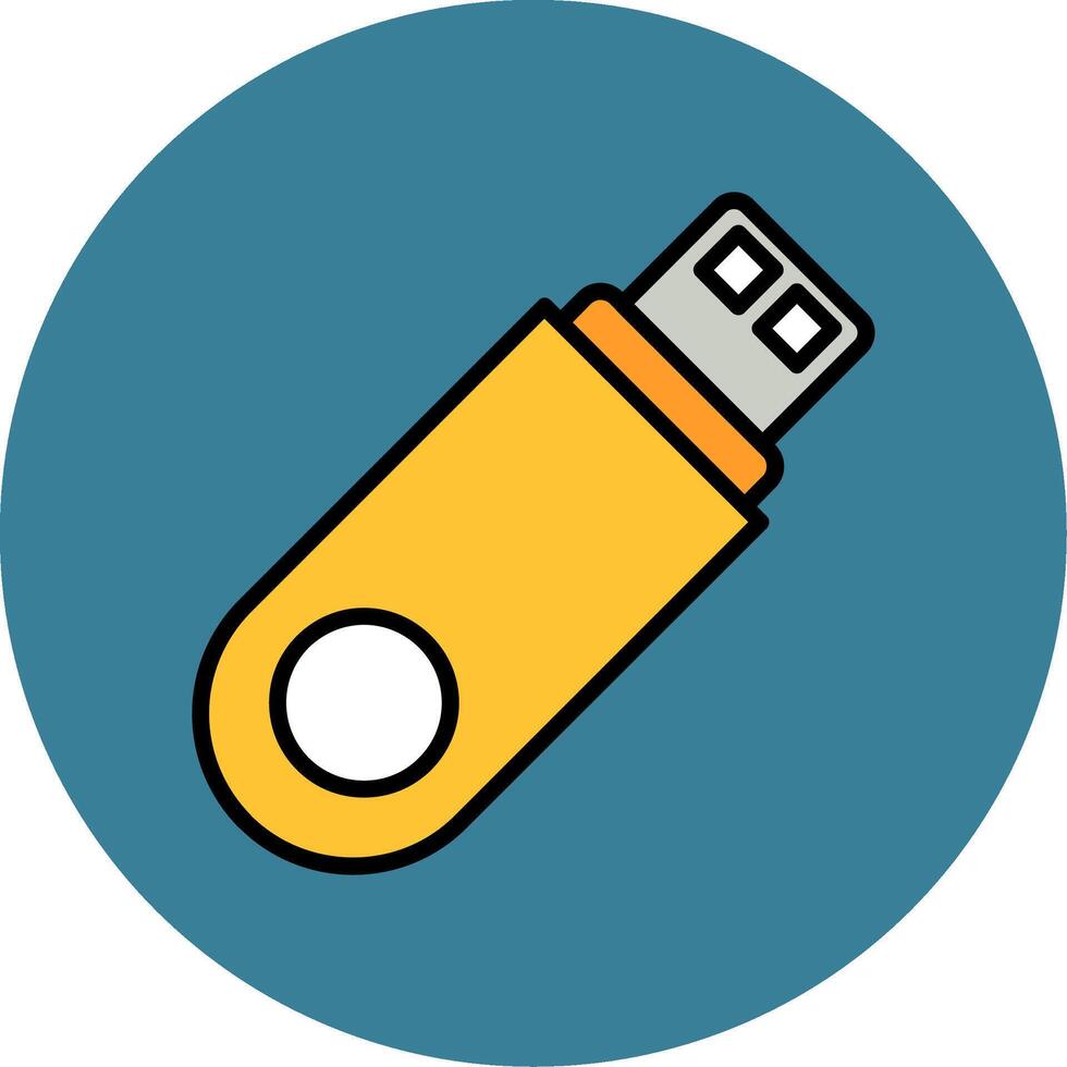 Usb Flash Drive Icon Design vector