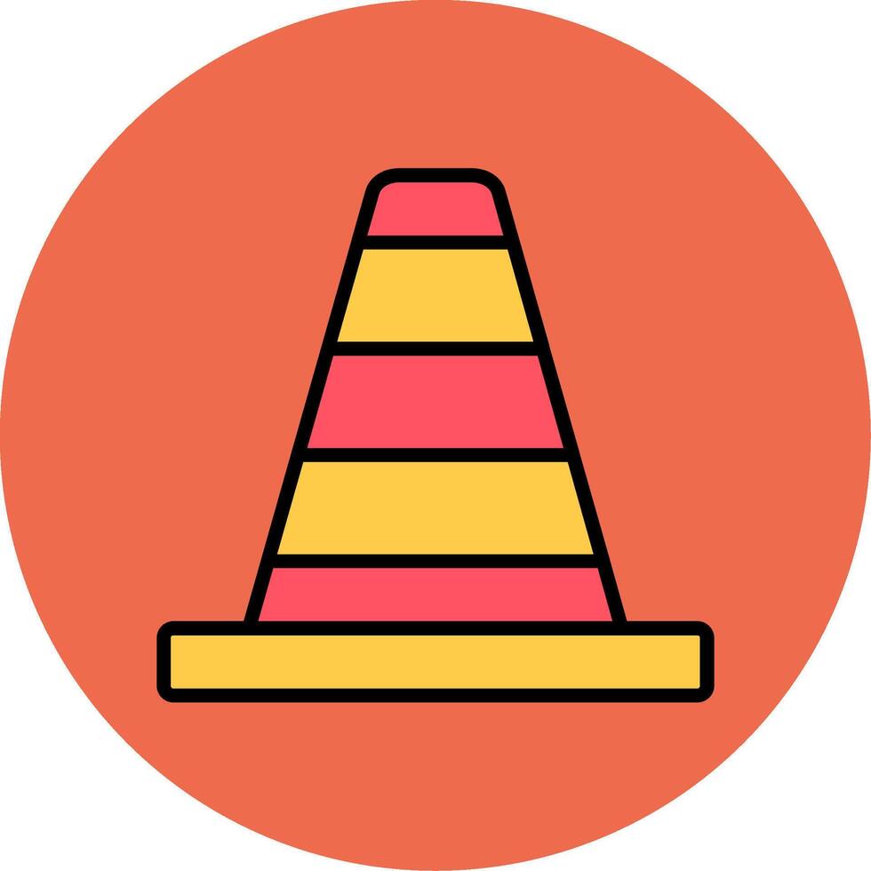 Traffic Cone Icon Design vector