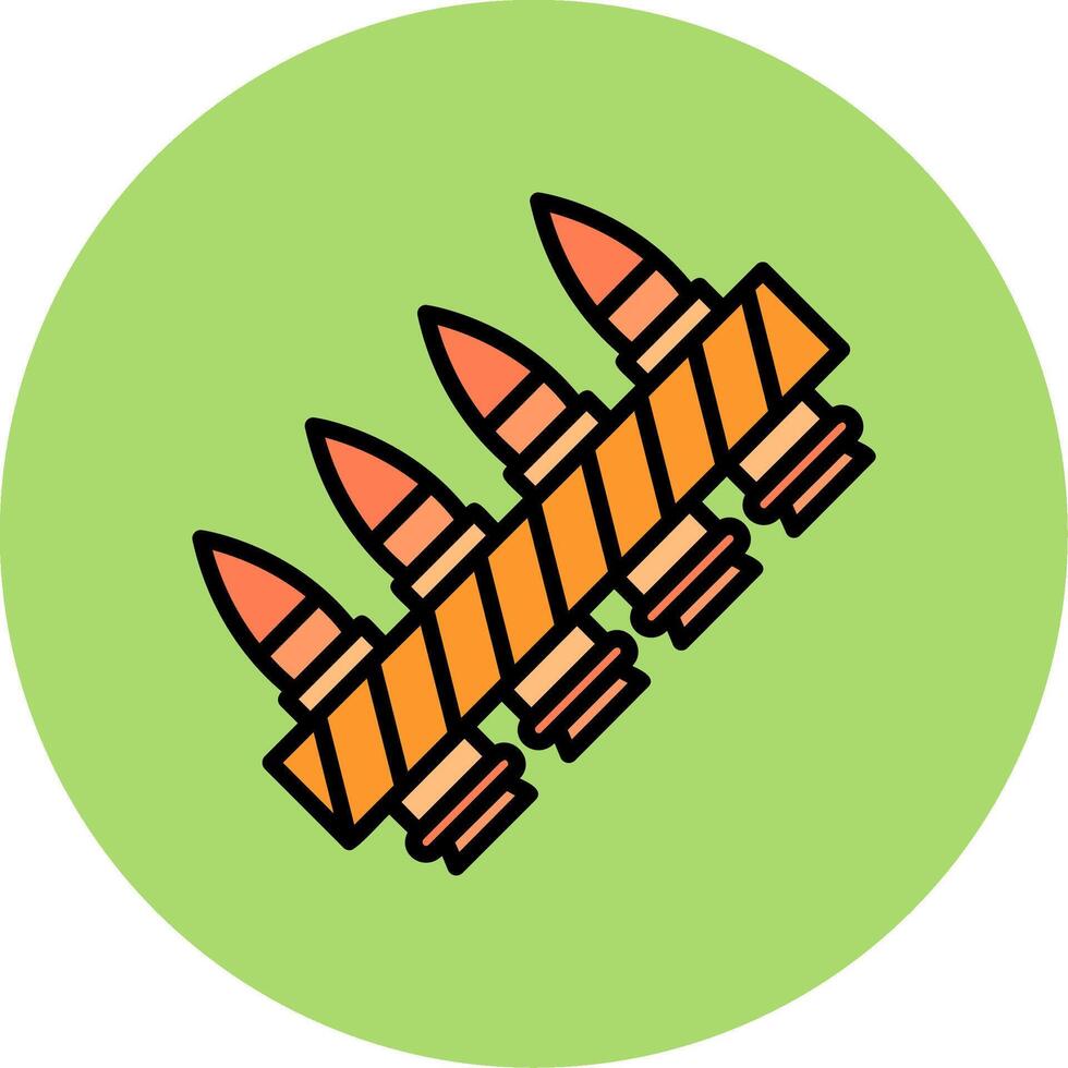 Ammunition Icon Design vector