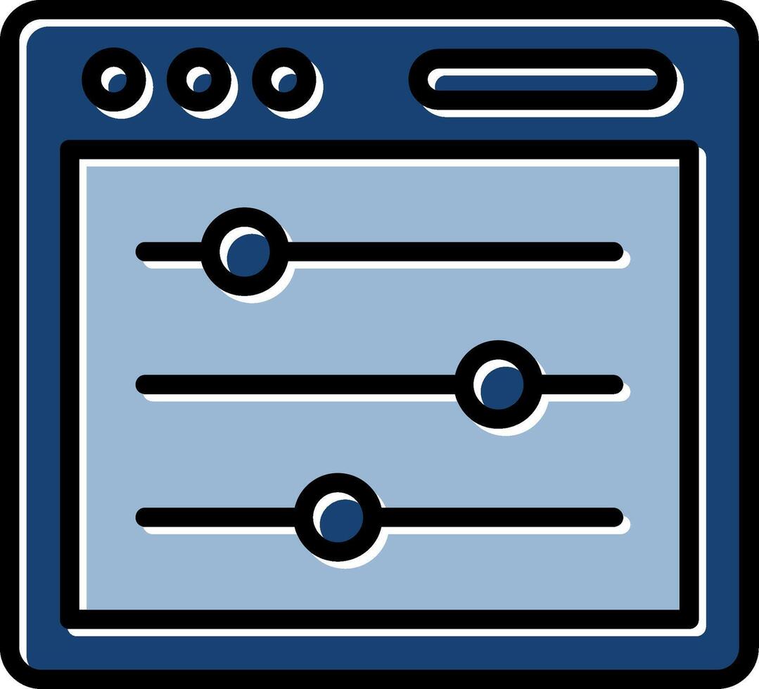 Adjust Icon Design vector
