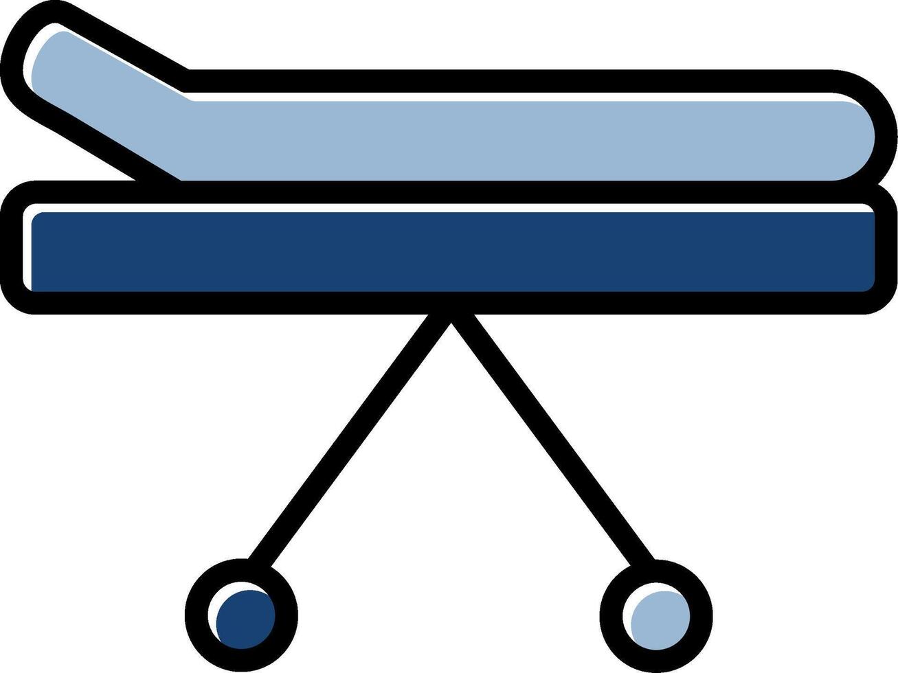 Medical Stretcher Icon Design vector