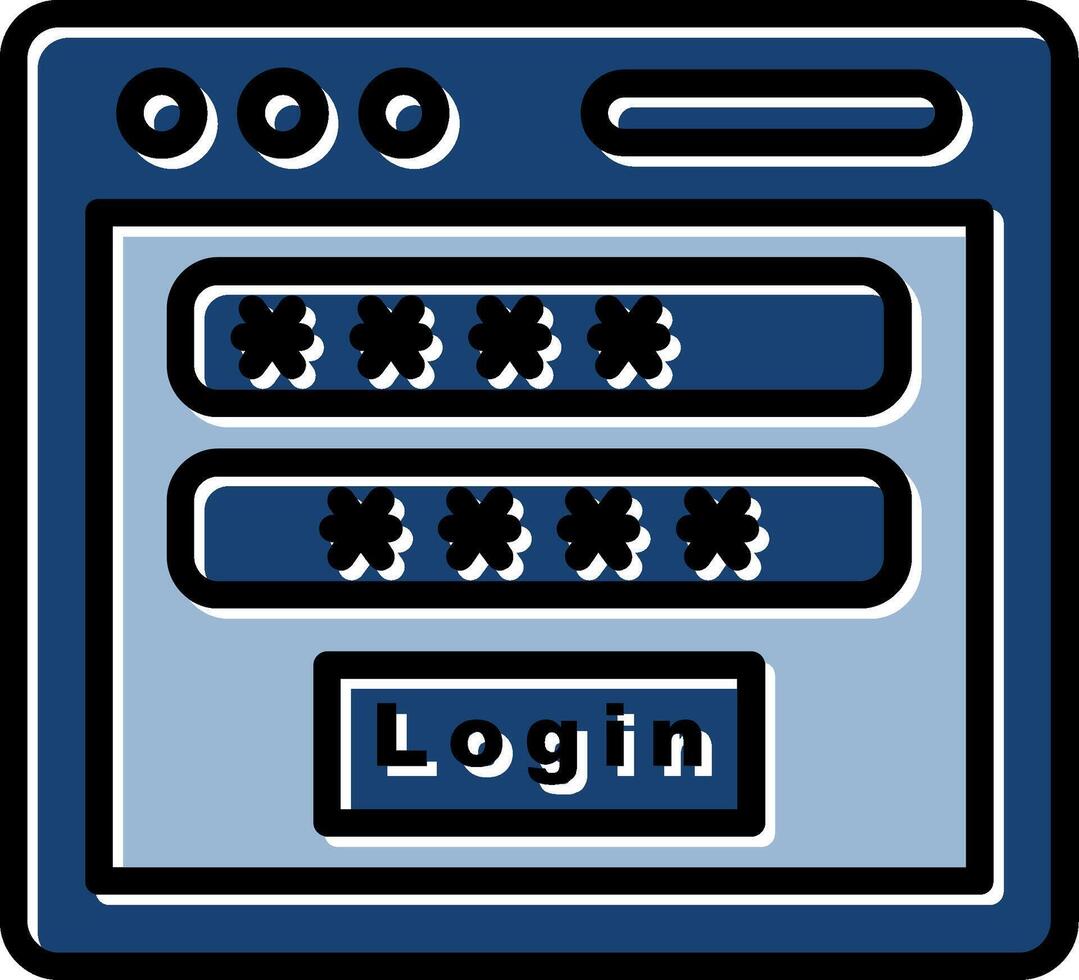 Login Icon Design vector