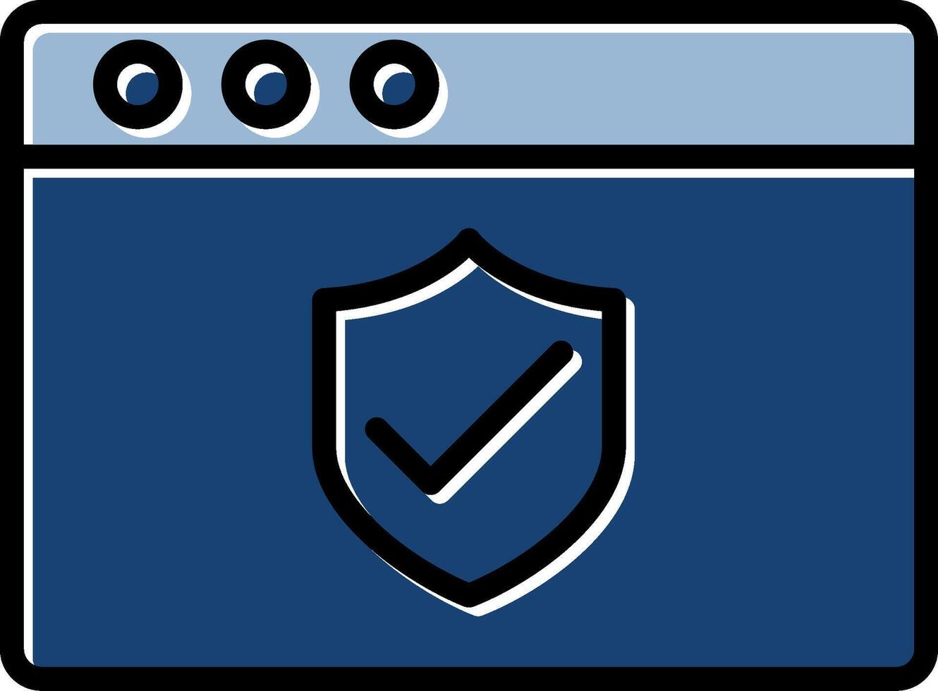 Web Security Icon Design vector
