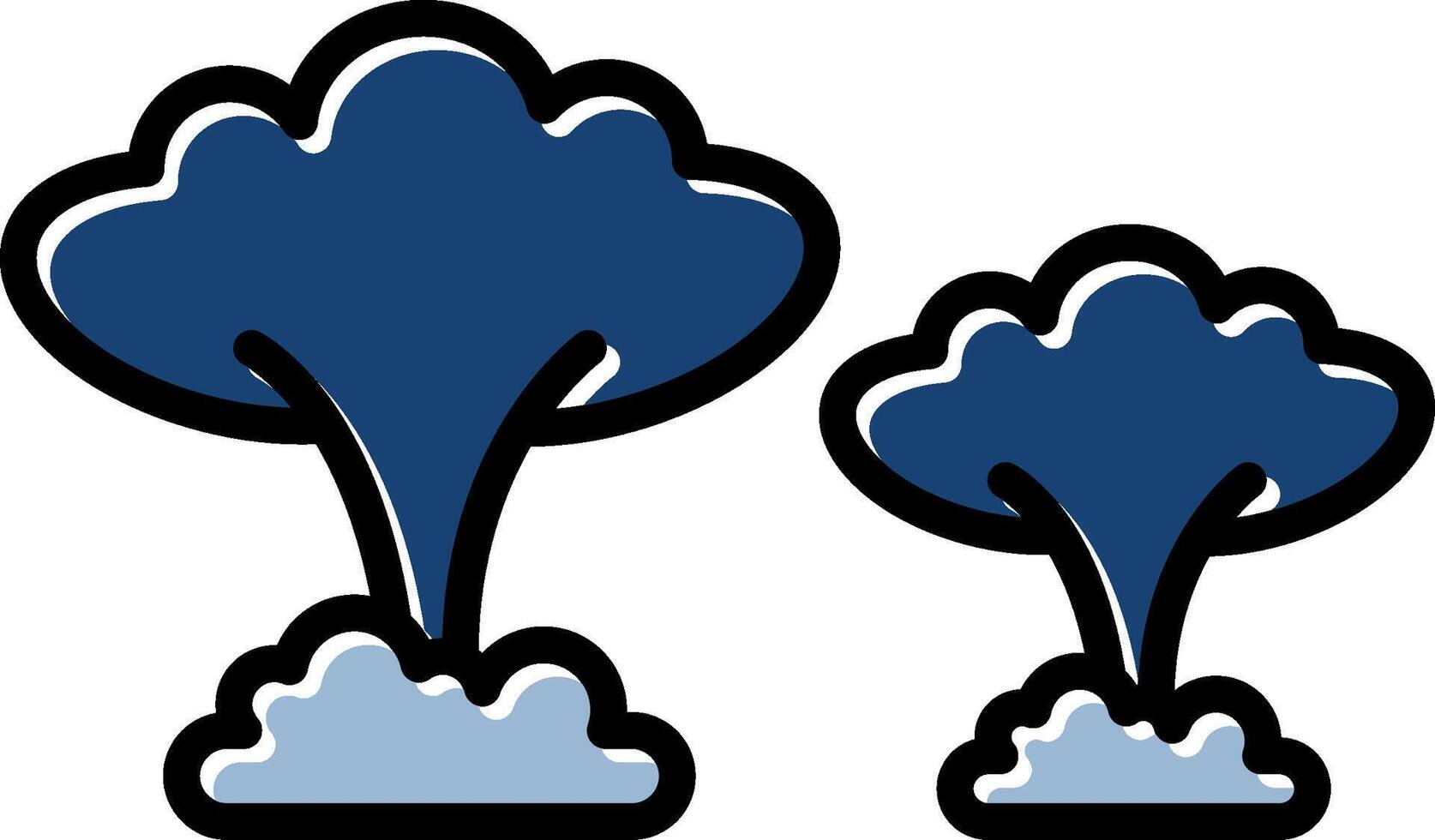 Nuclear Blast Icon Design vector