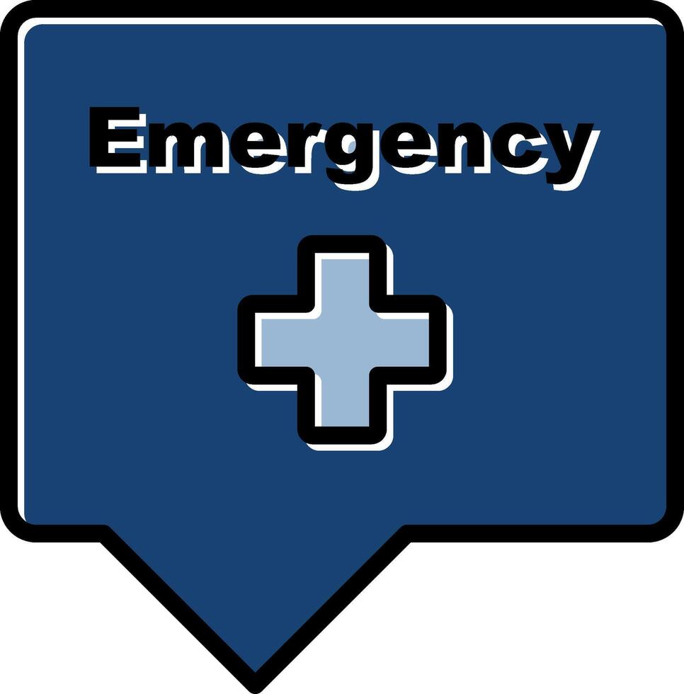 Emergency Sign Icon Design vector