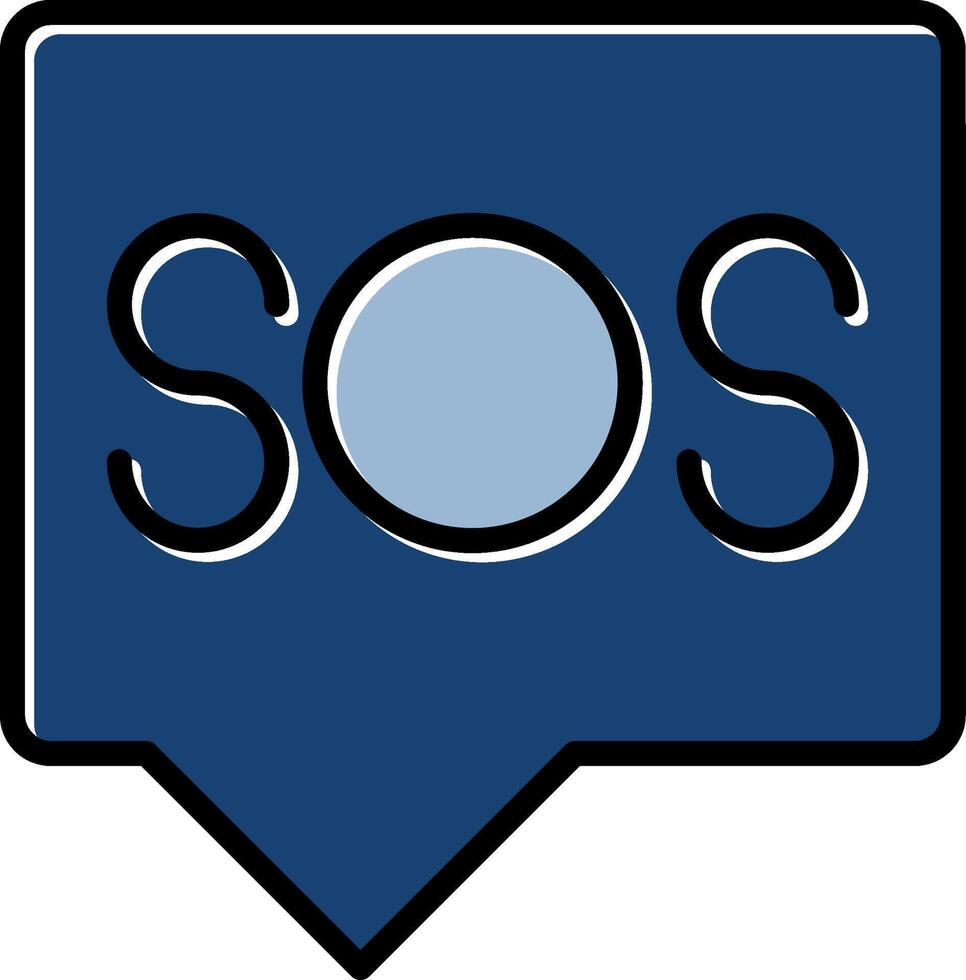 Sos Icon Design vector