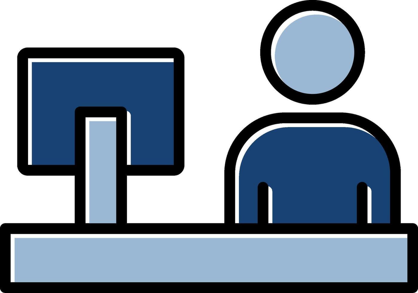 Work From Home Icon Design vector