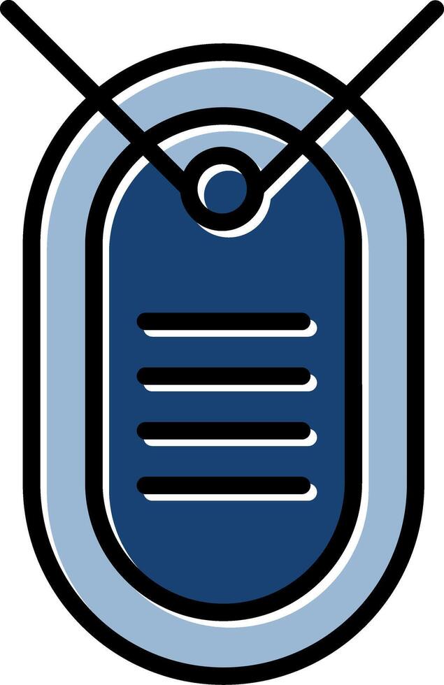 Dog Tag Icon Design vector