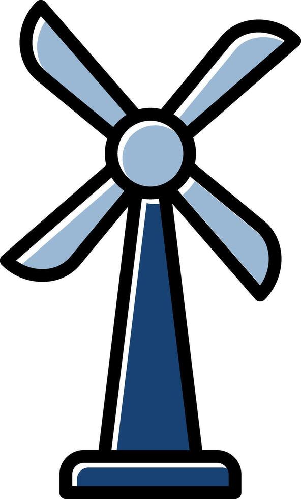 Wind Turbine Icon Design vector
