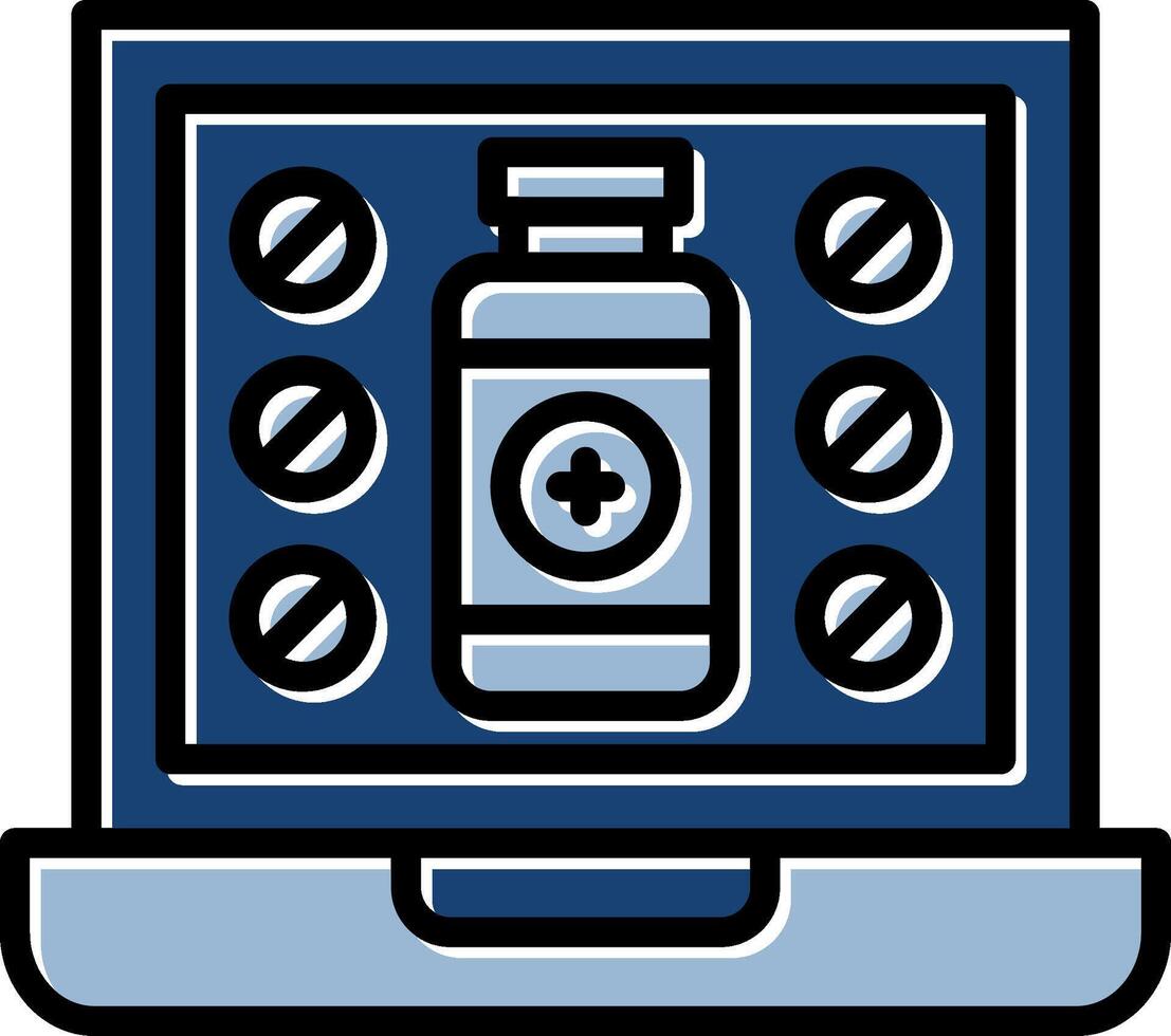 Online Pharmacy Icon Design vector