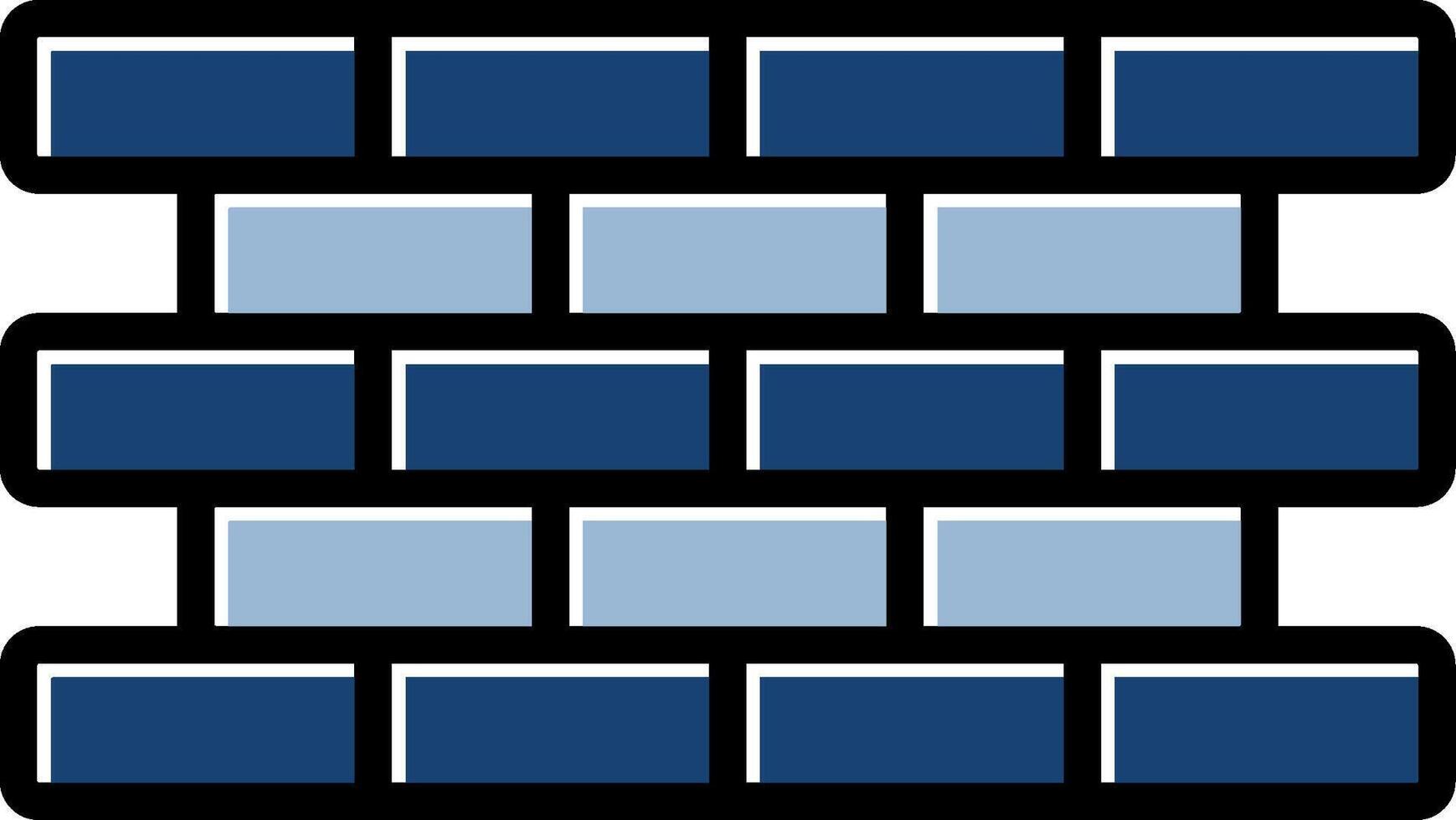 Brick Wall Icon Design vector