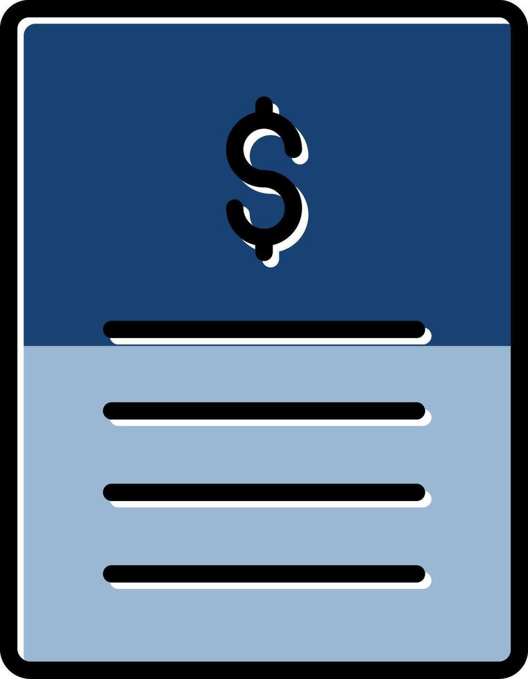 Paper Bills Icon Design vector