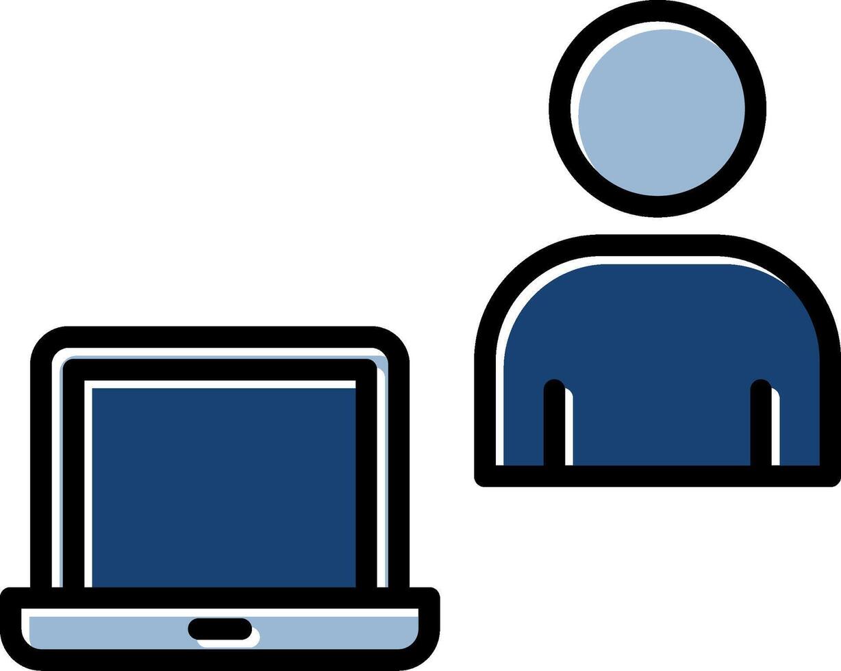 Work From Home Icon Design vector
